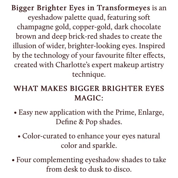 🆕NIB 💕 CT Transform Eyes Eyeshadow Palette - Picture 7 of 8